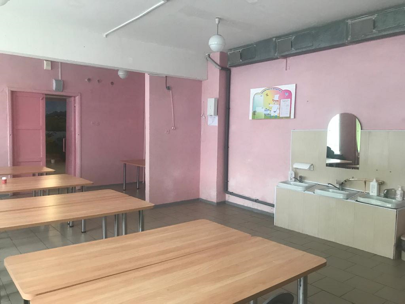 Зал для приема пищи.